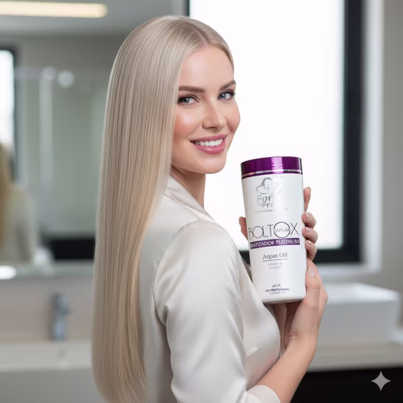 Kit Boltox Capilar Argan + Máscara Capilar Boltox Matizador + Reparador Capilar Force Cosméticos