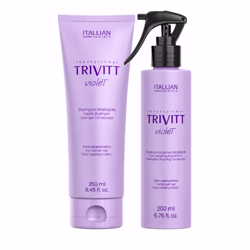 Trivitt Shampoo Matizante 250ml + Fluído Matizador Para Escova 200ml