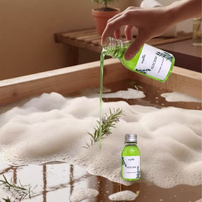 Espuma Para Banheira Hidro Ofurô Relaxante Alecrim 60ml