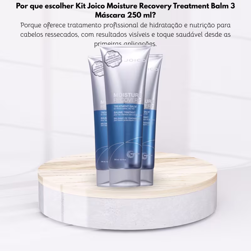 Joico Moisture Recovery Treatment Balm Kit 3 Máscara 250ml