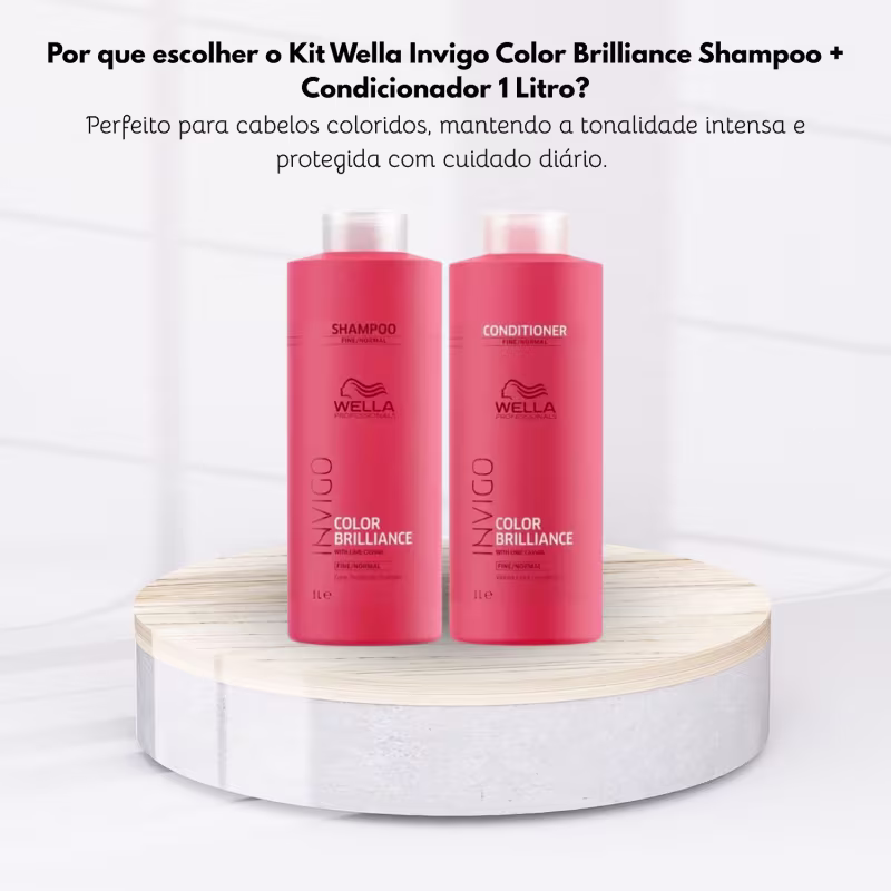 Wella Professionals Invigo Color Brilliance Shampoo + Condicionador 1L