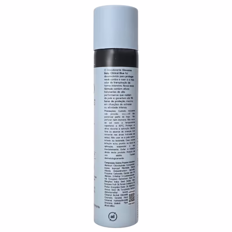 Giovanna Baby Desodorante Aerossol Blue Clinical 96h Vegano 200ml / 120g