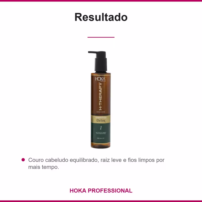 Shampoo Detox H-Therapy Anti Oleosidade 250ml Hoka