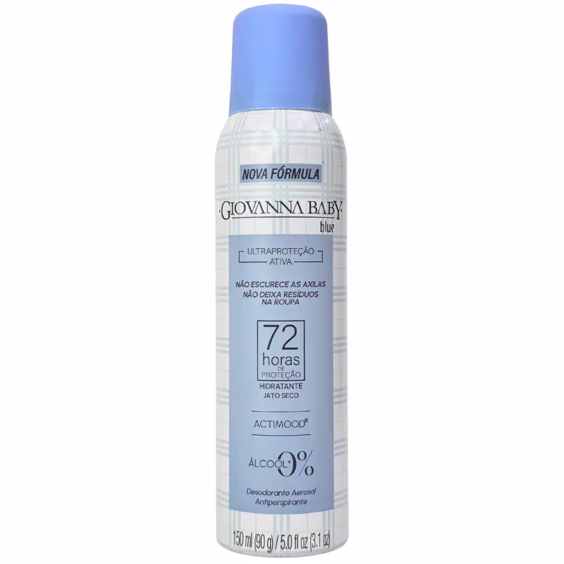 Giovanna Baby Desodorante Aerossol Blue 72h Vegano 150ml / 90g