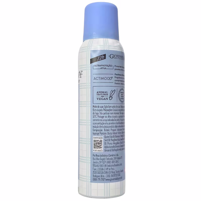 Giovanna Baby Desodorante Aerossol Blue 72h Vegano 150ml / 90g