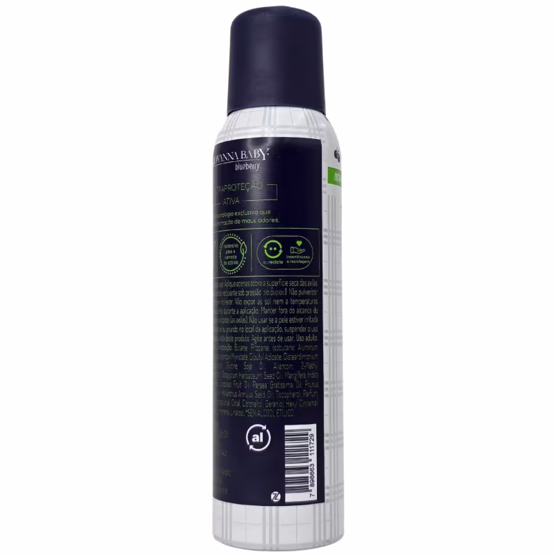 Giovanna Baby Desodorante Aerossol Blueberry 72h Vegano 150ml / 90g