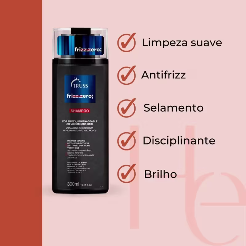 Truss - Frizz Zero - Kit Shampoo 300ml + Condicionador 300ml