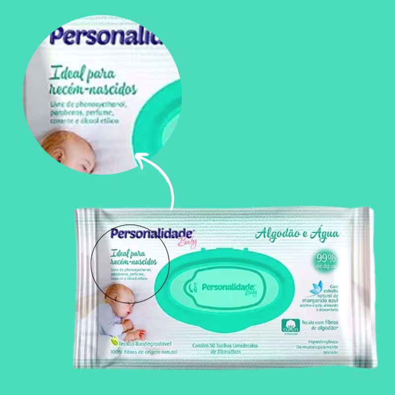 Kit C6 Toalha Umedecida Baby Algodão e Água C50  – Eurofral