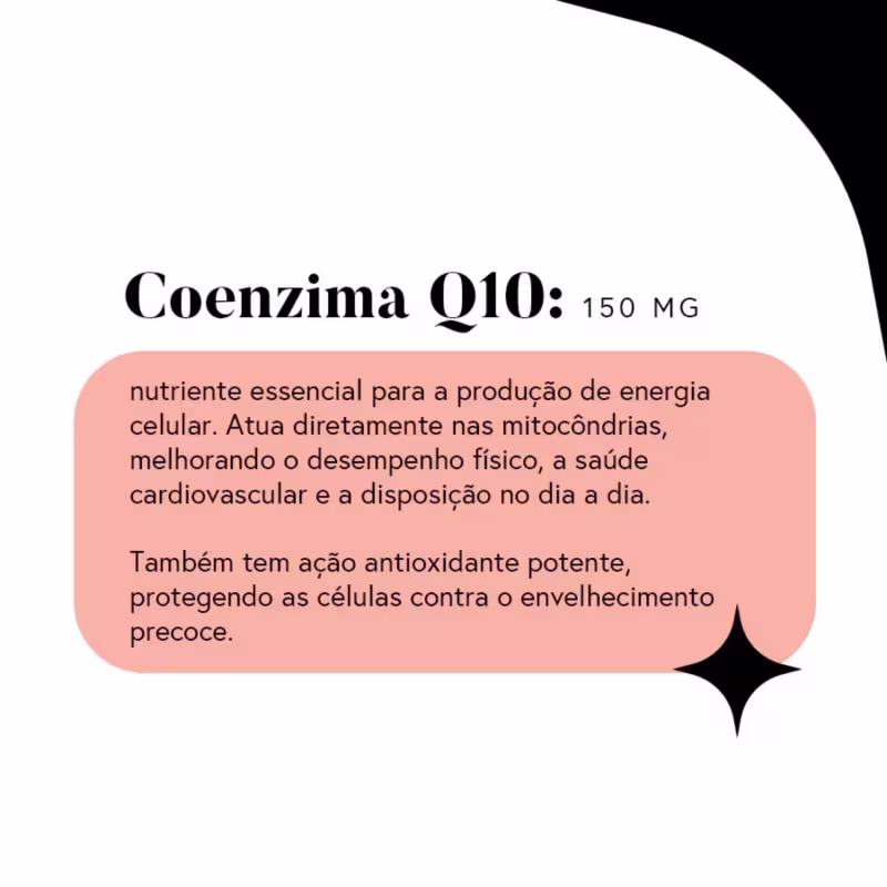 Suplemento Fórmula Coenzima Q10 Rituária Vitamina E 30 Cápsulas