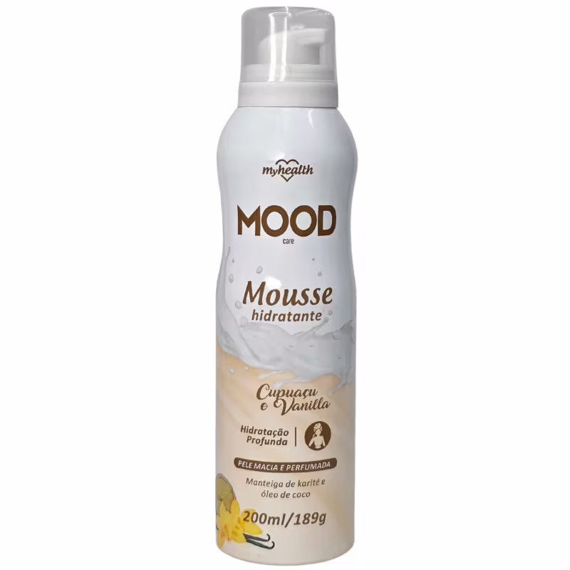 My Health Mood Care Mousse Hidratante Cupuaçu e Vanilla 200ml / 189g