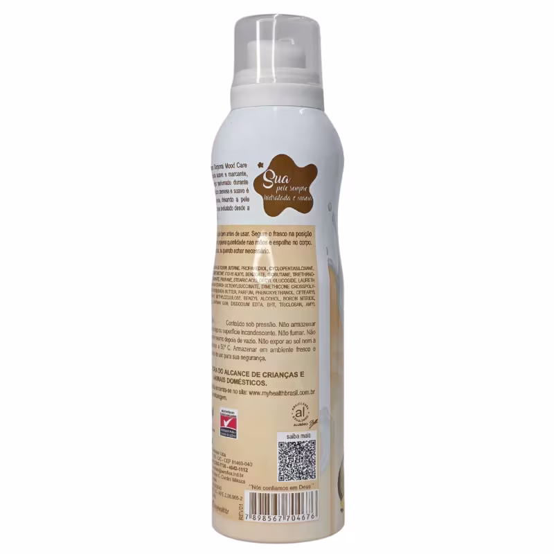 My Health Mood Care Mousse Hidratante Cupuaçu e Vanilla 200ml / 189g