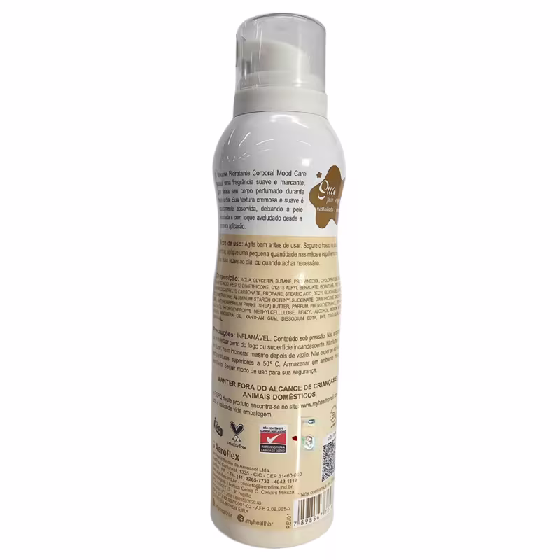 My Health Mood Care Mousse Hidratante Cupuaçu e Vanilla 200ml / 189g