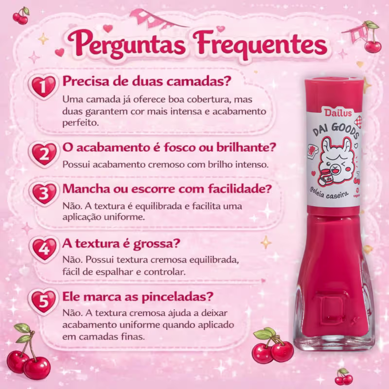 Esmalte Cremoso Dailus Dai Goods Geleia Caseira 8ml