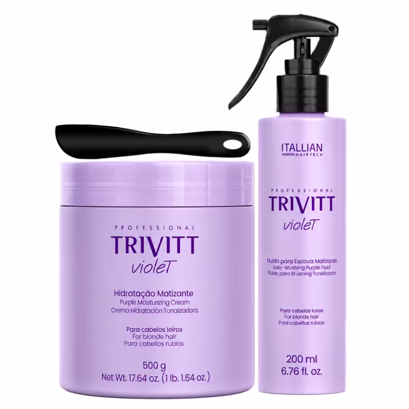 Kit Matizante Hidratação 500g + Fluido Matizante Para Escova 200ml