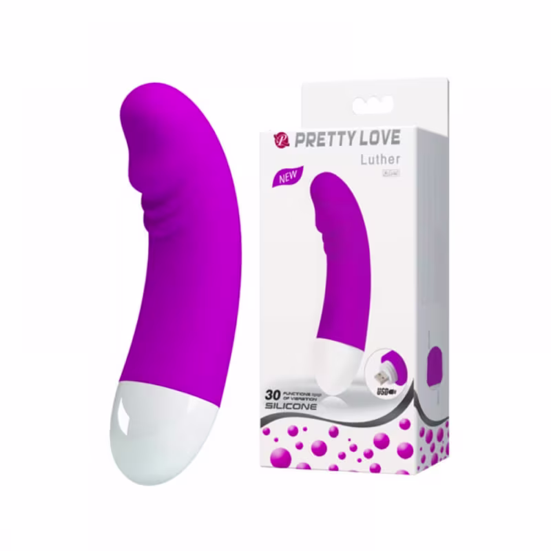 Vibrador com 30 Vibrações e Glande | Pretty Love Luther