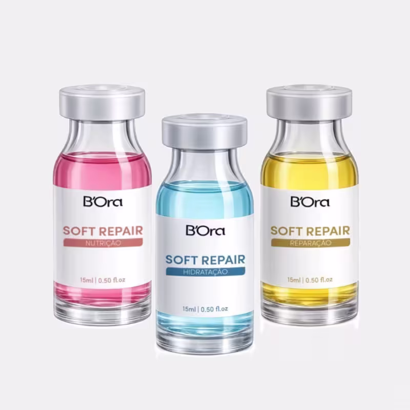 Kit Cronograma Tratamento Capilar Hidratação, Nutrição e Reconstrução - 15ml