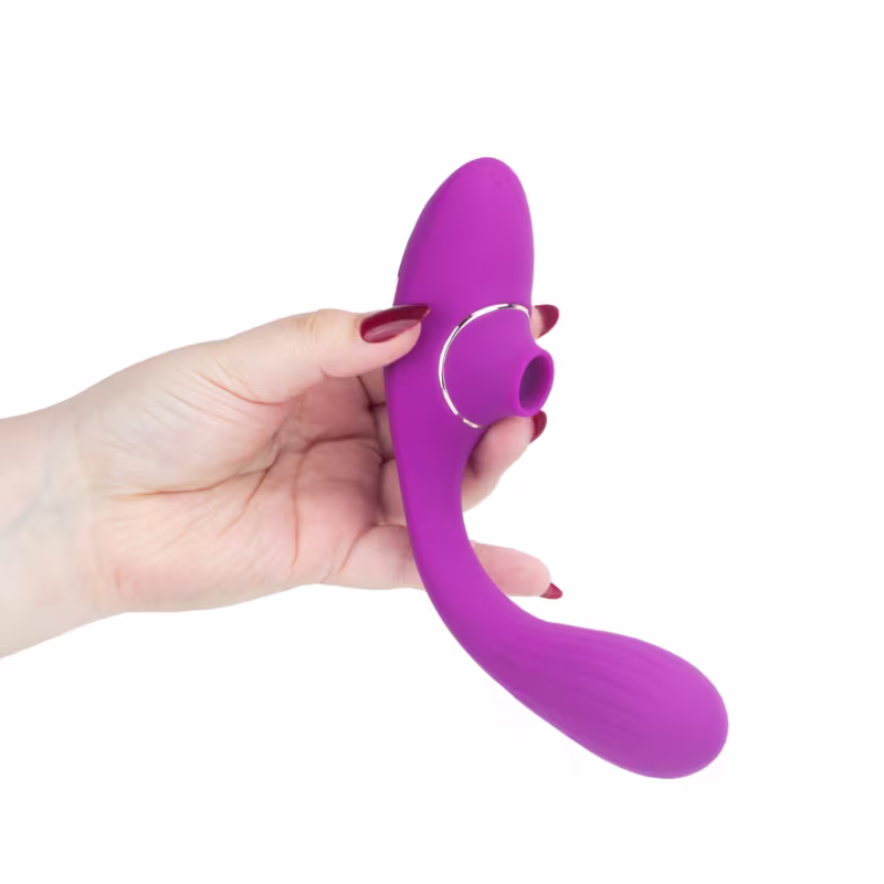 Vibrador de Clitóris e Ponto G - Roxo | Nv Toys Dina