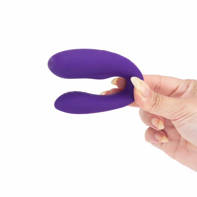 Vibrador de Casal com Vibrações e Controle -Roxo|Viviana-RCT