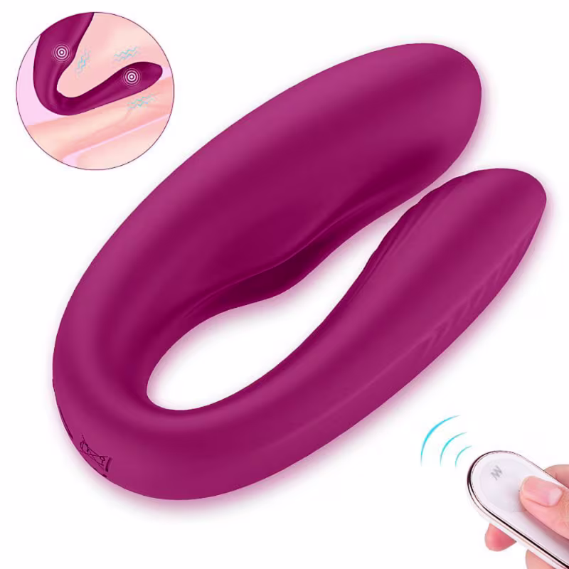 Vibrador com 9 Vibrações e Controle - Magenta | Viviana-RCT