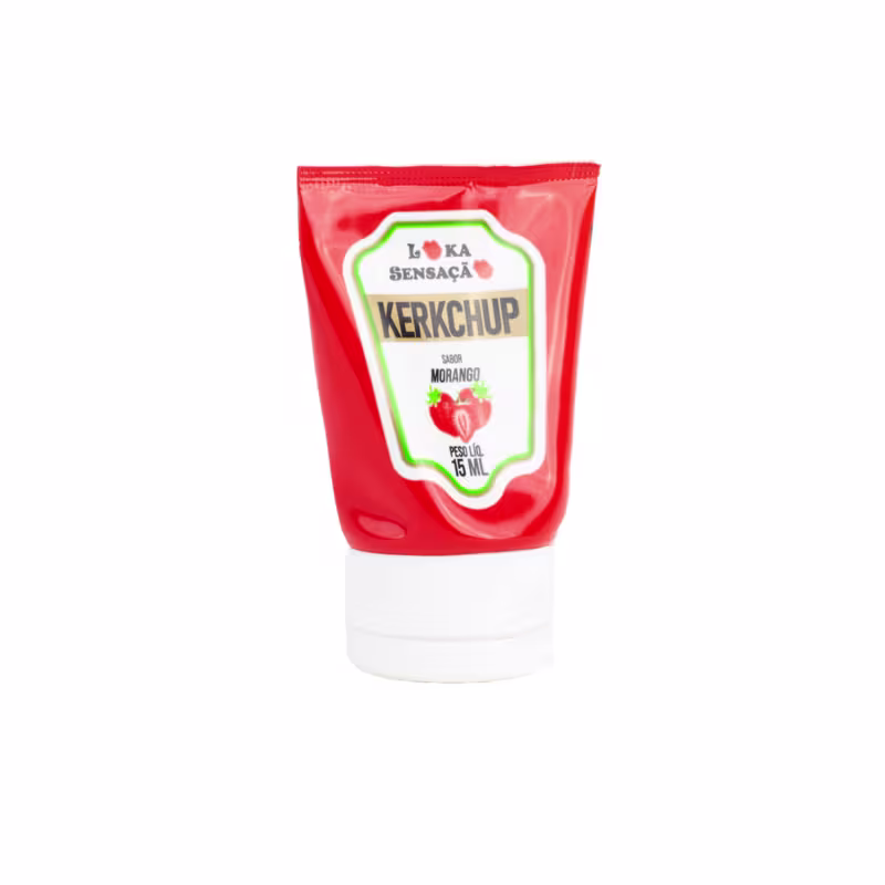 Bala Líquida em Gel Morango - 15 ml | Loka Sensação Kerkchup