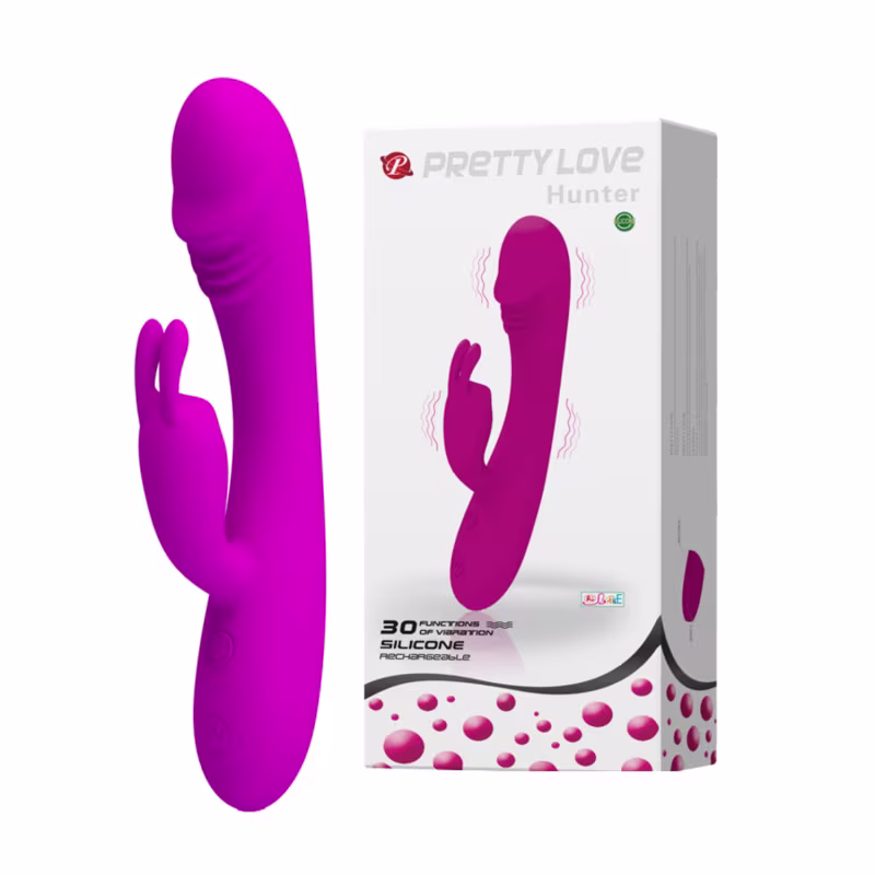 Vibrador Recarregável com 30 Vibrações | Pretty Love Hunter