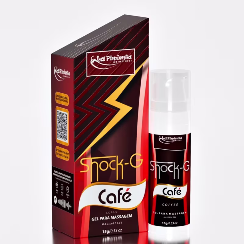 Gel Unissex Excitante Beijável - Café | 15g | Shock-G