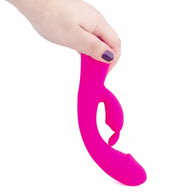 Vibrador Rabbit com Glande e 9 Vibrações - Pink | S-Hande