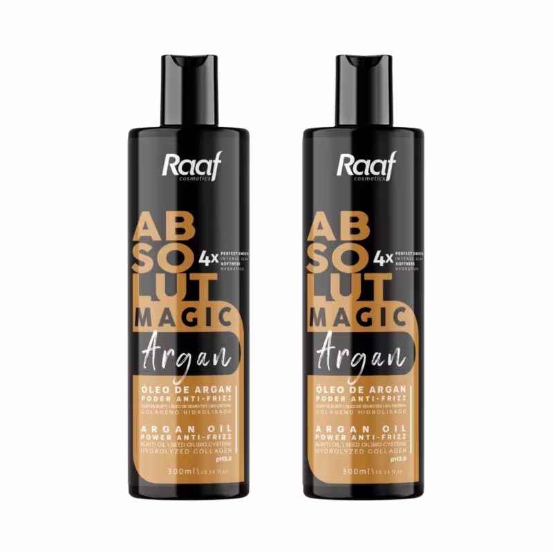 Kit Alisamento Profissional Selante Argan Absolut Magic Raaf Cosmetics - 300ml