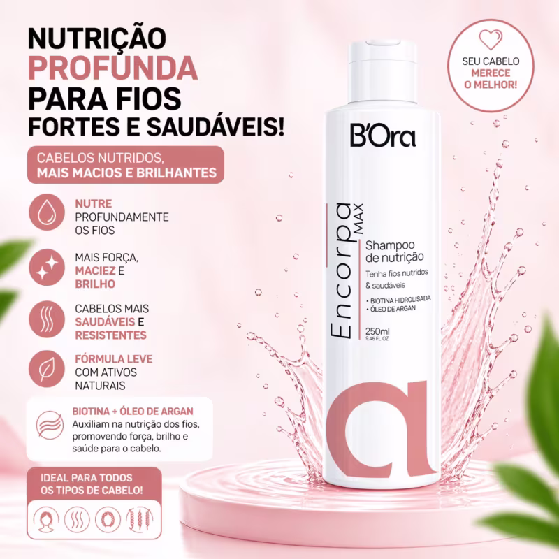 Shampoo Encorpa Max Nutrição B'Ora - 250ml