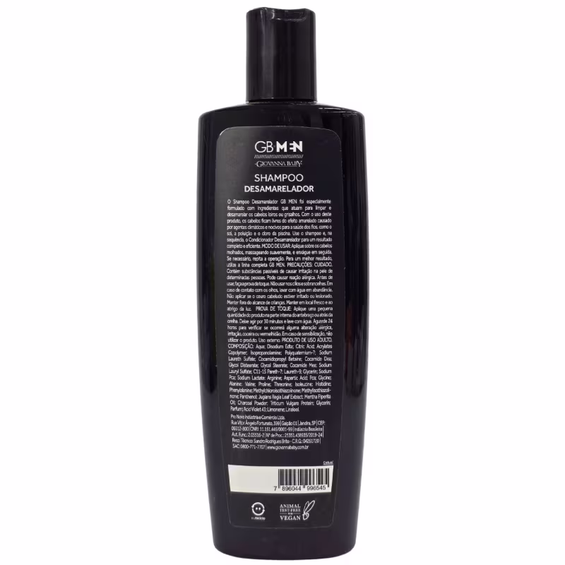 Giovanna Baby GB Men Shampoo Desamarelador para Cabelos Grisalhos 300ml