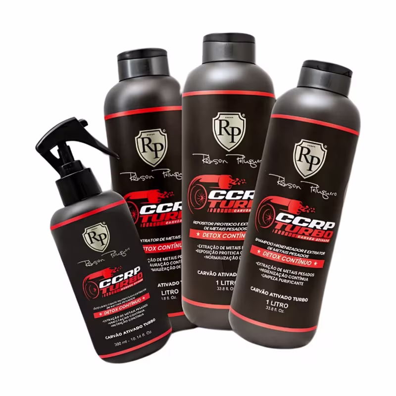 Kit Carvão Ativado Ccrp Turbo 1 Litro Robson Peluquero