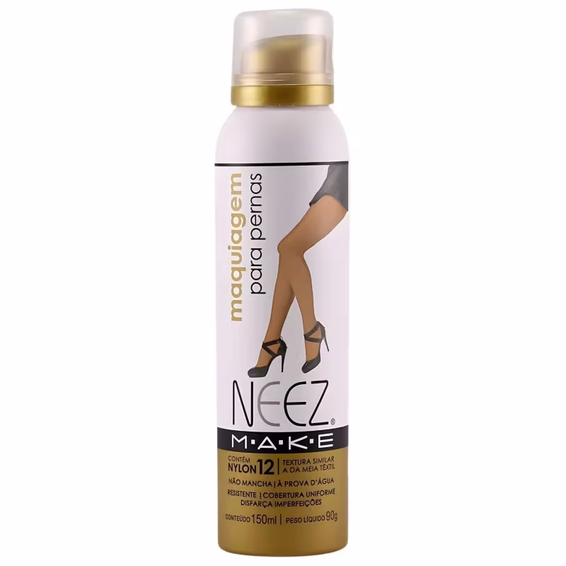 Maquiagem Para Pernas Spray Neez Profissional Esconde Estrias Celulites Tatuagem Morena Media 150ml