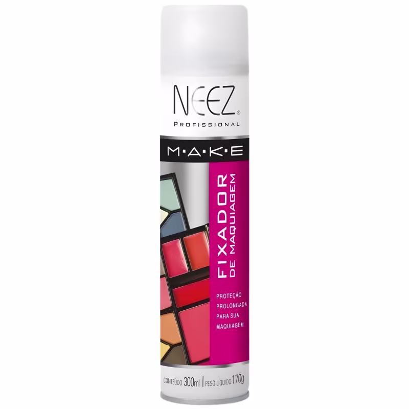 Fixador De Maquiagem Profissional Neez Spray Alta Duração Proteção Hidratante 300ml