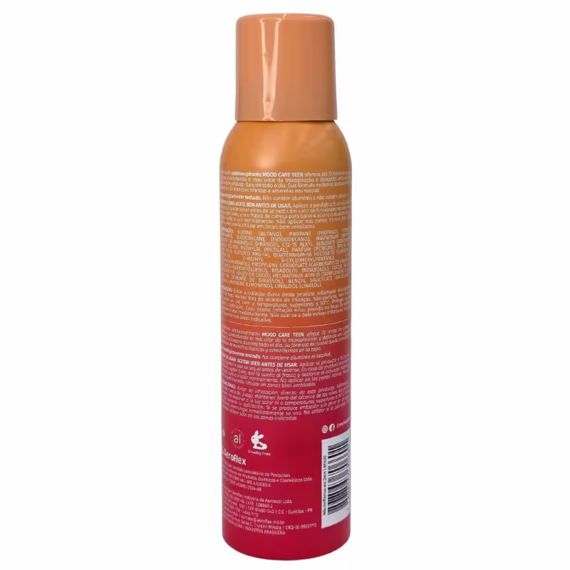 My Health Mood Care Desodorante Antitranspirante Aerossol Sem Alumínio Teen Pêssego 150ml / 87g