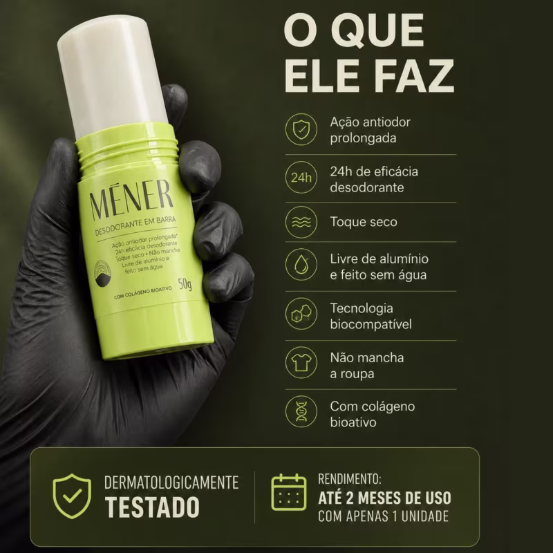 Desodorante Em Barra MÉNER - 50g