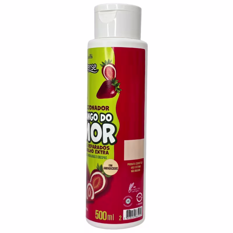 Griffus Intense Condicionador Para Cachados, Ondulados e Crespas Morango do Amor 500ml