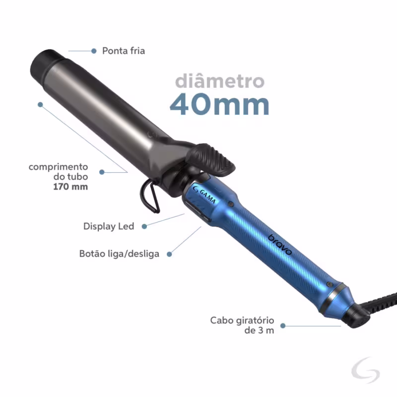 Modelador GAMA Professional Bravo 40mm Led Bivolt