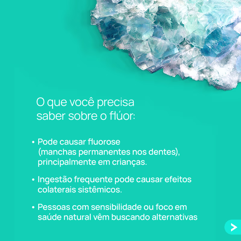 Creme Dental Ozonizado Ozoncare 90g Sem Flúor, Vegano e Refrescante Gengivas Sensíveis