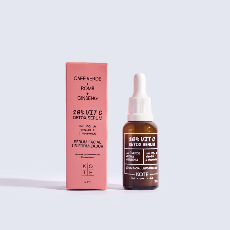 Sérum Detox 10% Vit C KOTE - Sérum Anti-Manchas e Antissinais 30ml