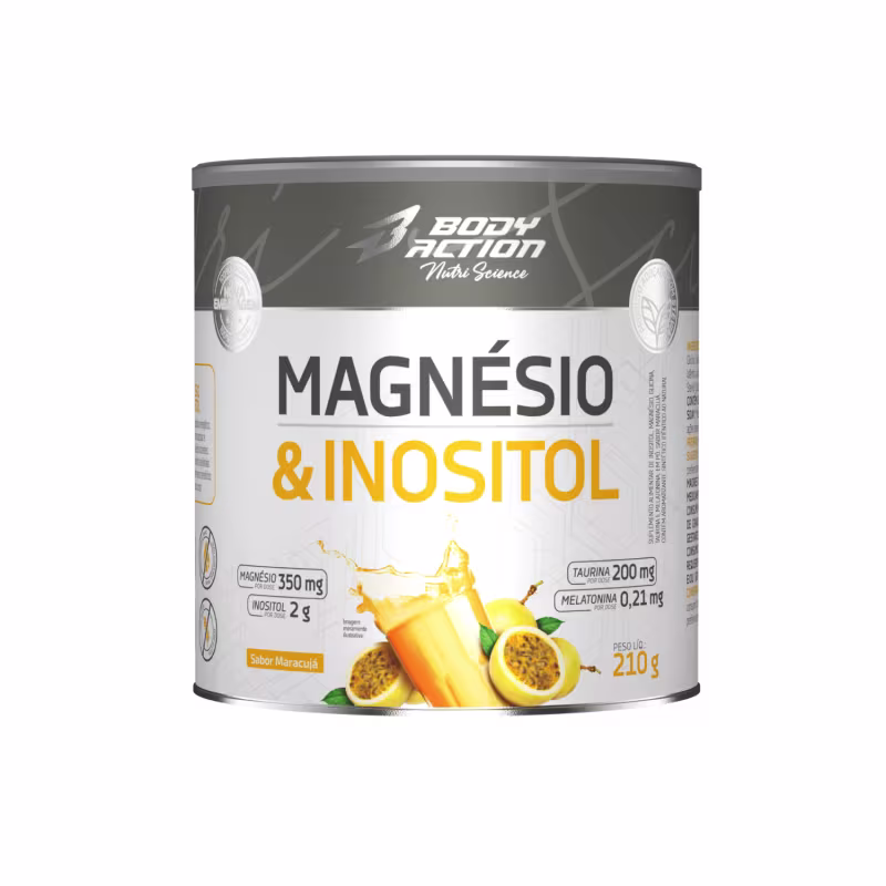 Magnésio & Inositol- reparador de sono e saúde óssea - maracujá - 210g