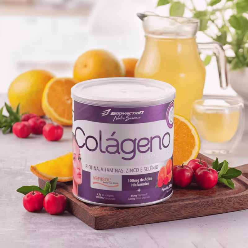 Colágeno VERISOL Hidrolisado com Ácido Hialurônico - frutas vermelhas - 200g