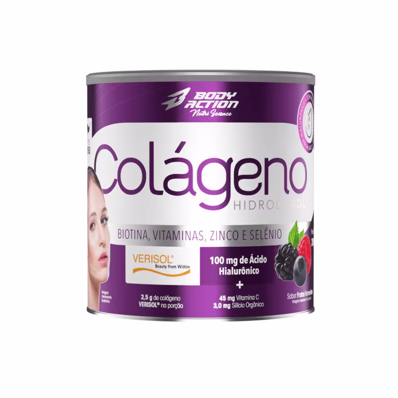 Colágeno VERISOL Hidrolisado com Ácido Hialurônico - frutas vermelhas - 200g