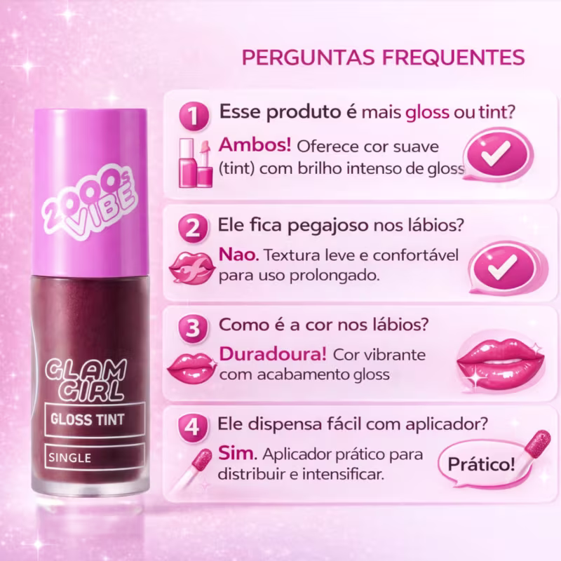 Gloss Tint Ruby Rose Popstar Glam Girl Single Hb-l6603-6