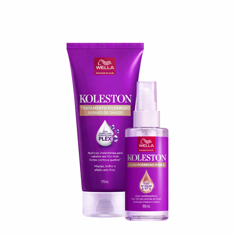 Kit Wella Koleston Poderoso Tratamento Óleo (2 produtos)
