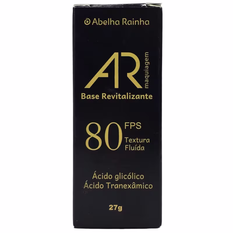 Abelha Rainha AR Maquiagem Base Revitalizante Bege Médio FPS 80 27g