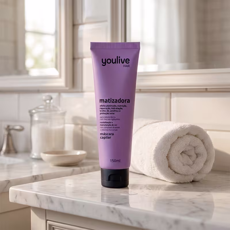 Máscara Capilar Matizadora Para Mechas e Grisalhos Youlive Hair 150ml