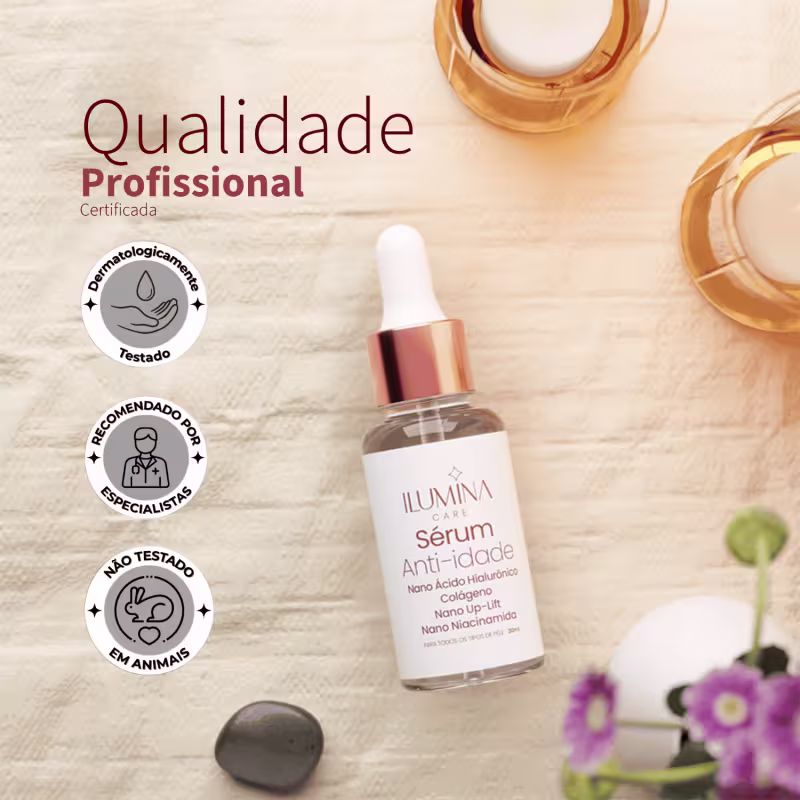 Kit 3 Sérum Facial Hidratante Anti-Idade 30ml Ilumina Care
