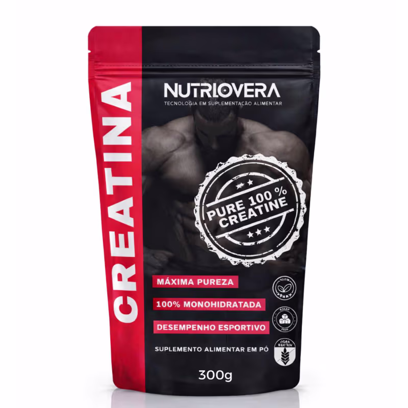 Creatina Monohidratada 100% Pura Nutriovera 300g