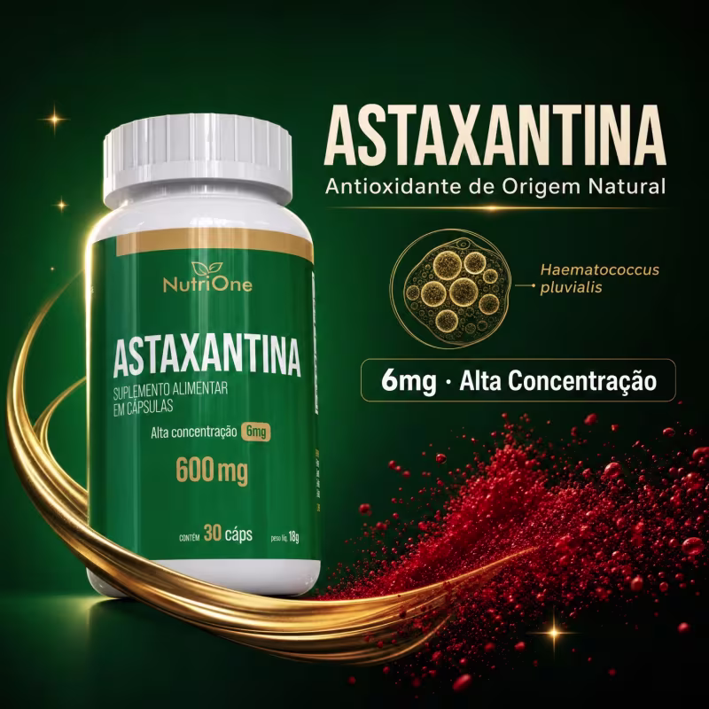 Astaxantina 6mg Máxima Concentração - Nutrione