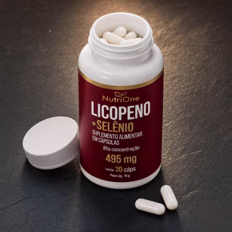 Licopeno 8mg + Selênio 30 Cápsulas  - Nutrione
